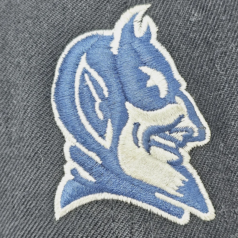 Vintage‎ 90s Y2K Nike Team Duke Blue Devils Black Strapback Hat Cap Logo Swoosh